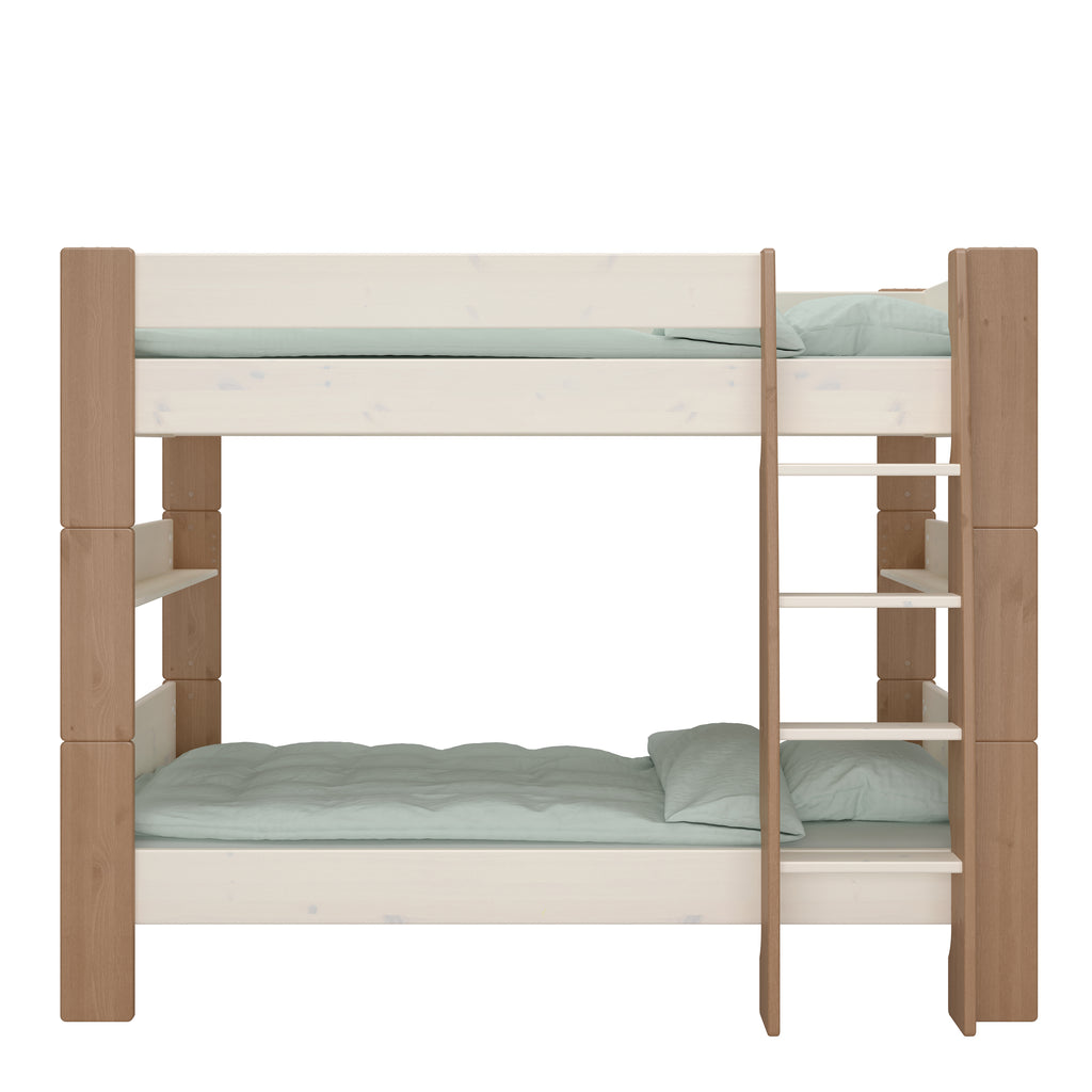 Steens for Kids Bunk Bed in Whitewash Grey Brown Lacquered