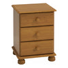 Richmond 3 Drawer Bedside in Pine (Package of 2.)