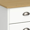 Nola 5 Drawer Chest White & Pine