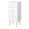 Gaia 4 Drawer Chest in Pure White