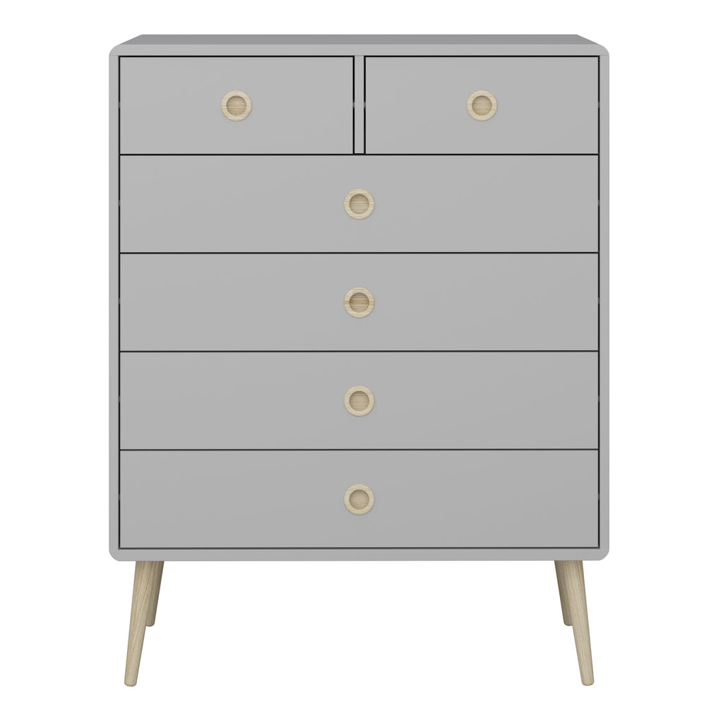 Softline 2 + 4 Chest Grey