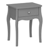 Baroque Nightstand Folkestone Grey with Rose Gold Colour Handles