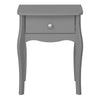 Baroque Nightstand Folkestone Grey with Rose Gold Colour Handles