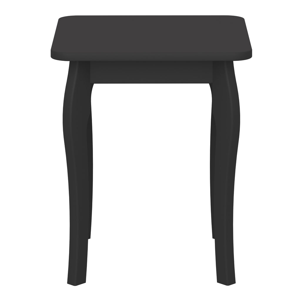 Baroque Stool Black