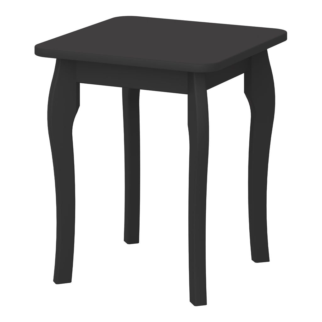 Baroque Stool Black