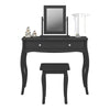 Baroque Stool Black