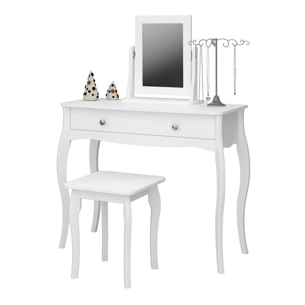 Baroque Stool White