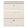 Memphis Chest of Drawers 3 Drawers in Whitewash