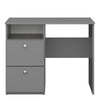 Memphis Desk 2 Drawers in Folkestone Grey