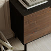 Soma TV Table 3 Doors, Granulated Black Brushed espresso