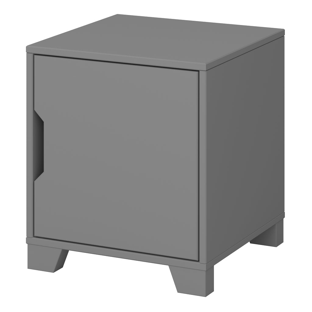 Loke Bedside Table 1 Door in Folkestone Grey