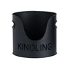 Black Finish Logs And Kindling Buckets & Matchstick Holder