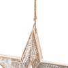 Antique White  Wooden Sparkle Star