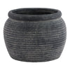 Amalfi Grey  Rimmed Large Plant Pot