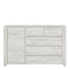 Angel 1 Door 2+3 drawer Chest in White Craft Oak