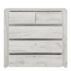 Angel 2+3 Chest of Drawers in White Craft Oak