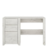 Angel 3 Drawer Desk in White Craft Oak