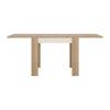 Lyon Small extending dining table 90/180cm in Riviera Oak/White High Gloss