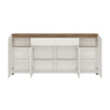 Toledo 4 door 2 drawer sideboard in White and Oak