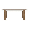 Toledo extending dining table in White and Oak