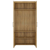 Cortina Tall wide 2 door glazed display cabinet in Grandson Oak