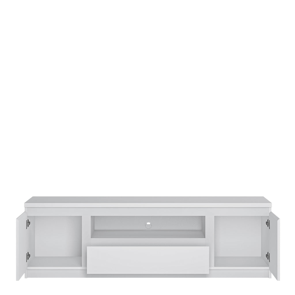 Fribo 2 door 1 drawer 166 cm wide TV cabinet in White