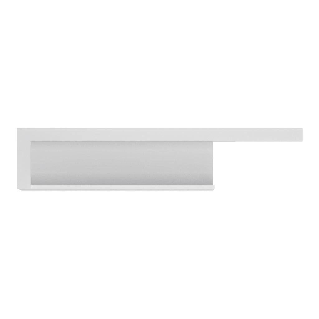 Lyon 130cm wall shelf in White and High Gloss