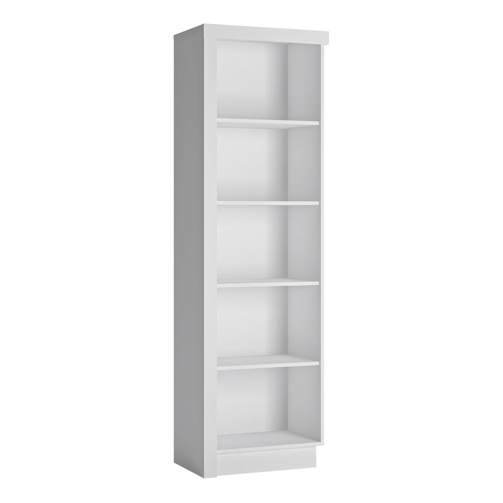 Lyon Bookcase (RH) in White and High Gloss