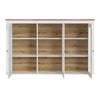 Celesto 3 Door Display top unit in White and Oak