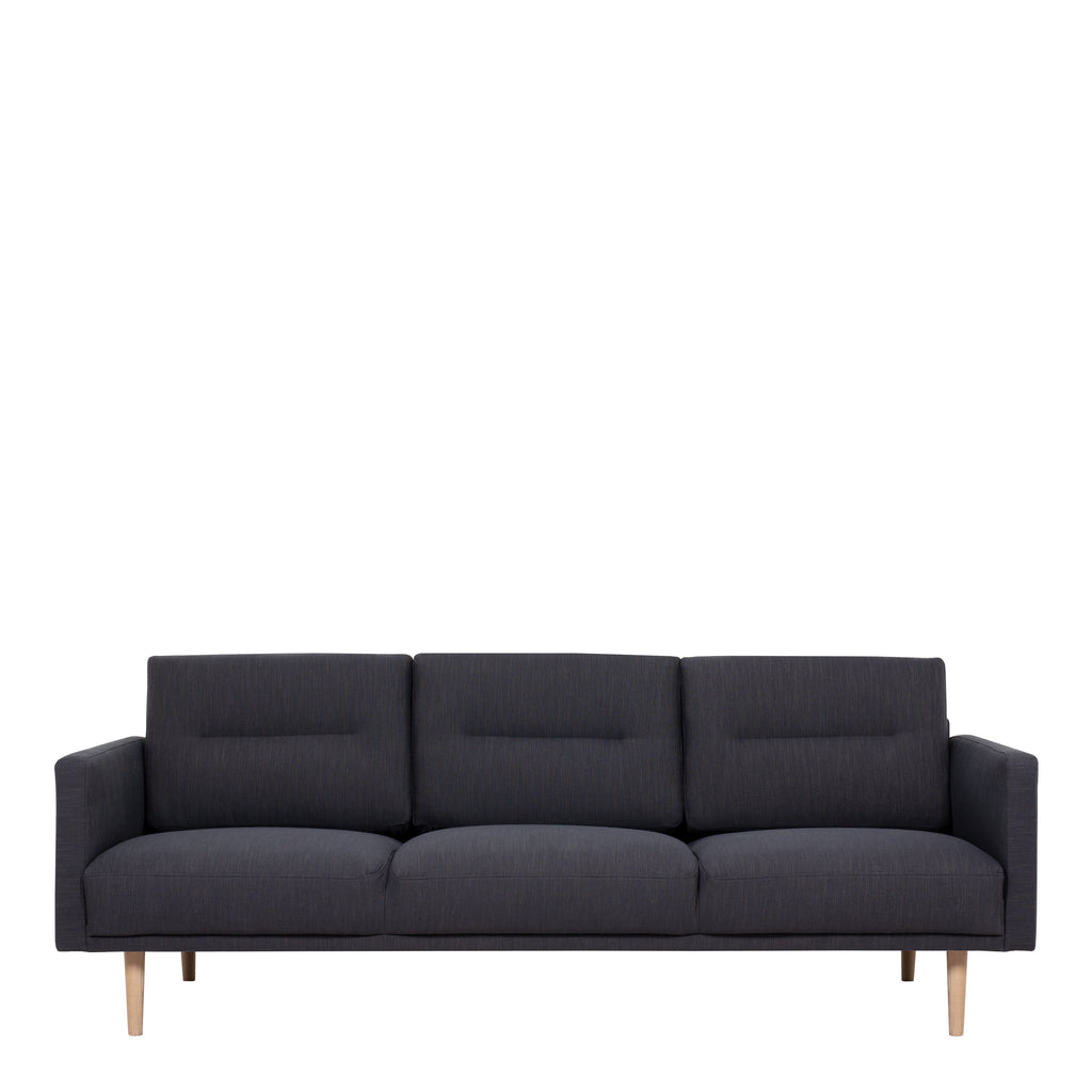 Larvik 3 Seater Sofa - Anthracite, Oak Legs