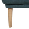 Larvik Footstool - Dark Green, Oak Legs