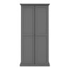 Paris Wardrobe with 2 Doors in Matt Grey