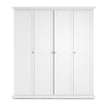 Paris Wardrobe with 4 Doors in White