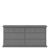 Paris Chest of 8 Drawers in Matt Grey