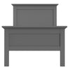 Paris Single Bed (90 x 200) in Matt Grey