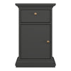 Paris Nightstand 1 Door + 1 Drawer in Matt Grey