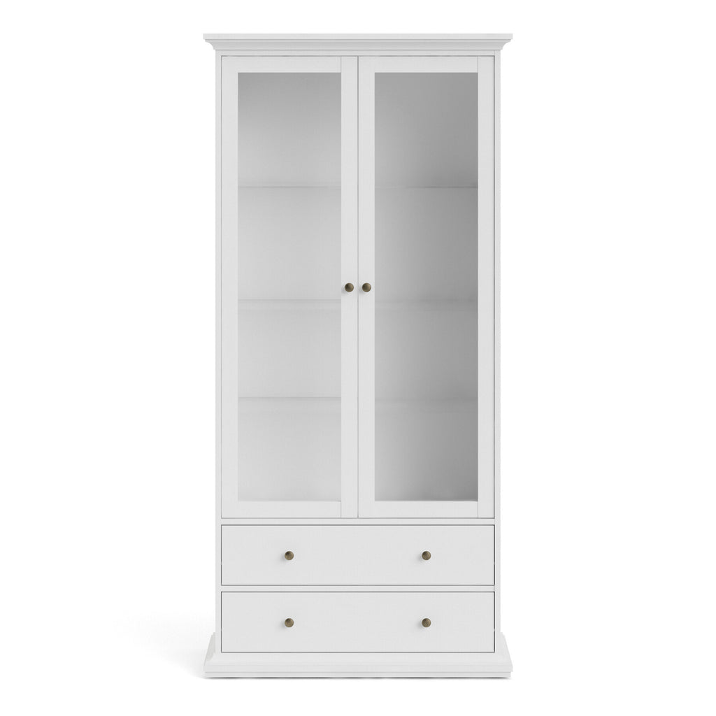 Paris China cabinet in White