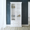 Paris China cabinet in White