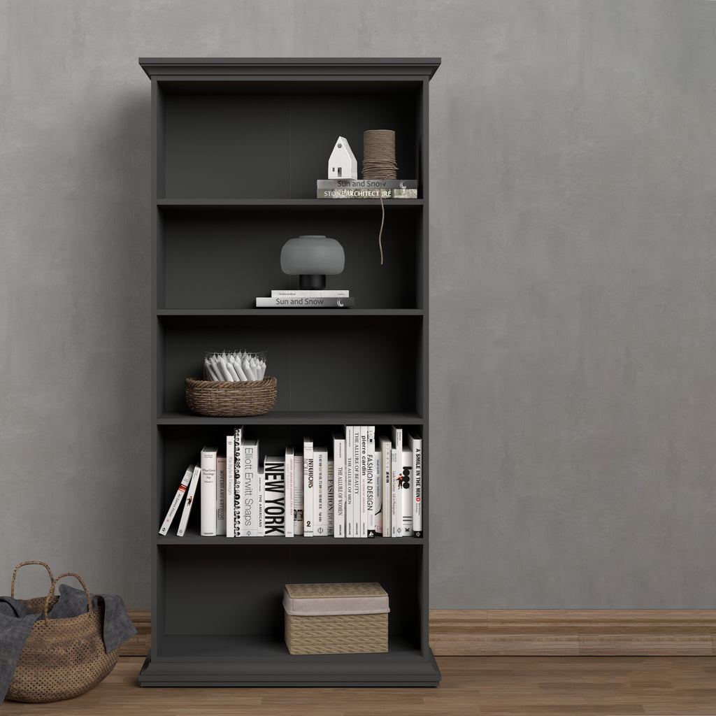 Paris Tall Bookcase in Matt Grey