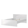 Naia Double Bed 4ft6 (140 x 190) in White High Gloss