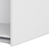 Verona Sliding Wardrobe 180cm in White with Oak Doors with 5 Shelves