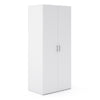 Space 3 Piece Bundle, Bedside, Chest and 2 Door Wardrobe in White