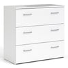 Space 3 Piece Bundle, Bedside, Chest and 2 Door Wardrobe in White