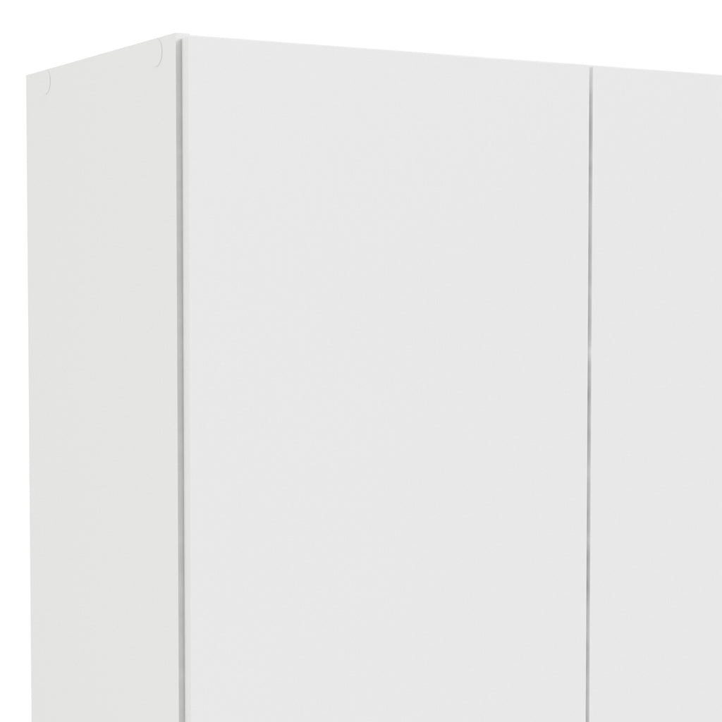 Space Wardrobe with 2 Doors + 1 Drawer in White 1750