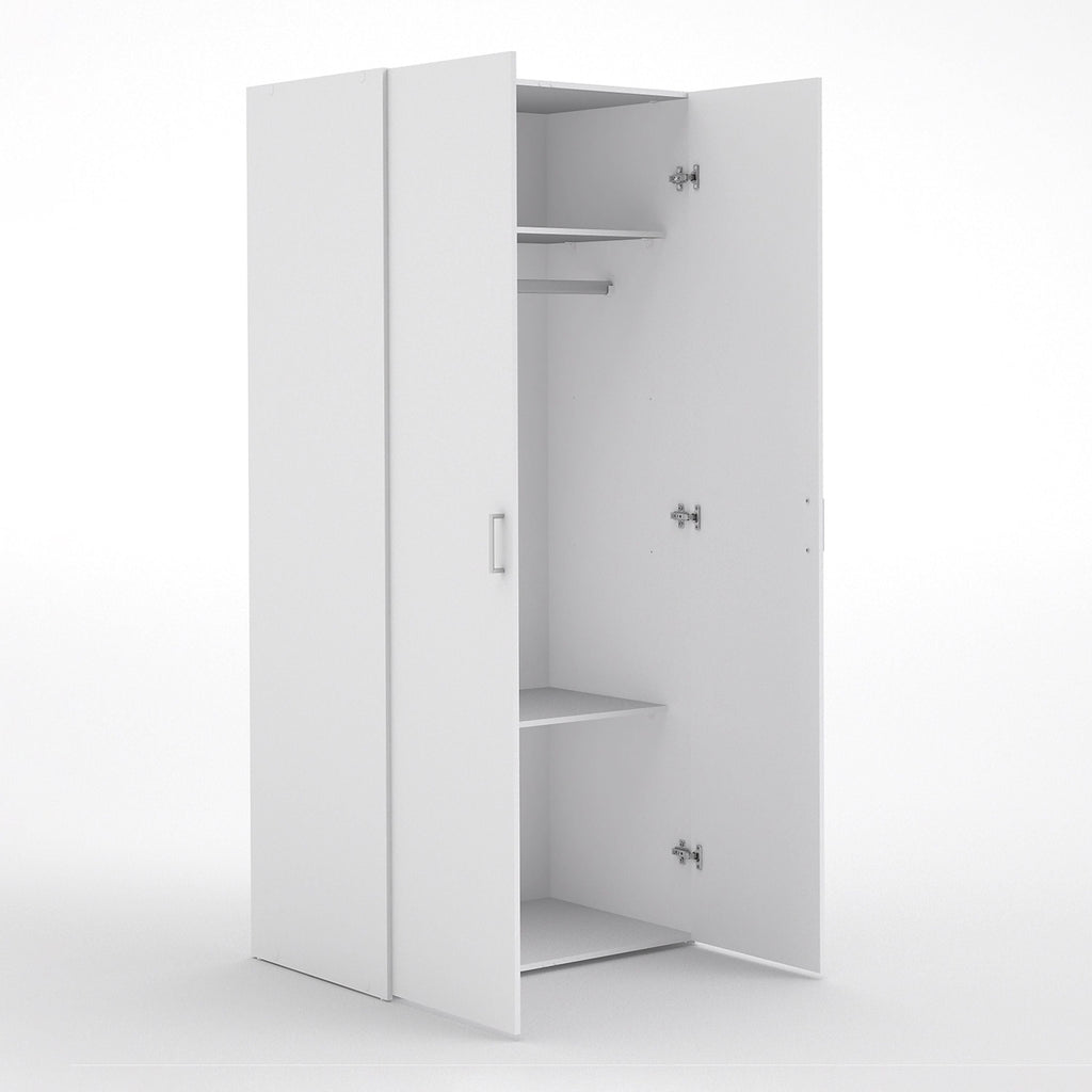 Space Wardrobe with 2 doors White 1750