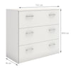 Space Chest of 3 Drawers in White