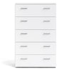 Space Chest of 5 Drawers in White