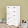 Space Chest of 5 Drawers in White