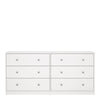 May Chest of 6 Drawers (3+3) in White