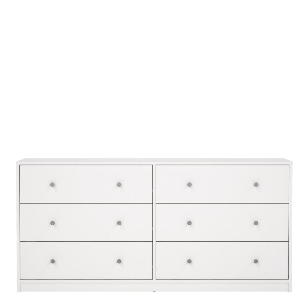 May Chest of 6 Drawers (3+3) in White